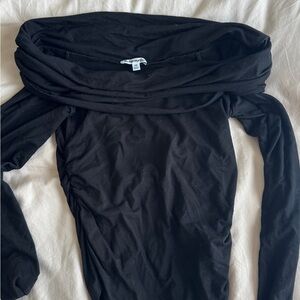 Reformation black Off-Shoulder Top